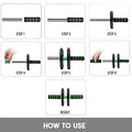AB Roller/ ABS Carver With Thick Knee Pad For Abdominal Workout ( 2 Wheel)